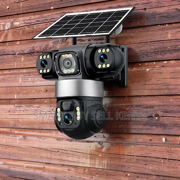 Peace Of Mind Ai Auto Tracking 4g Ptz Three Lens Solar Camera