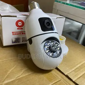 Dual Lens Smart Surveillance Bulb Camera With Ai Motion Detection