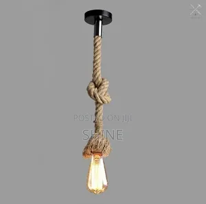 Rustic Hemp Rope Pendant