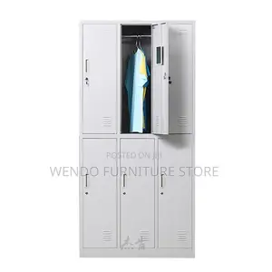 Office Cabinet; Steel Grey White Style Cabinet With 4 Drawers