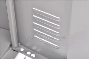 Office Cabinet; Steel Grey White Style Cabinet With 4 Drawers