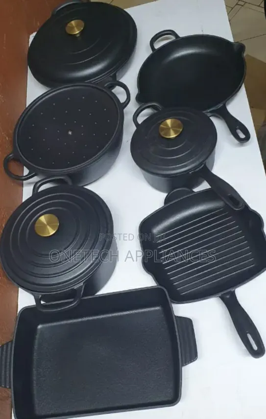 11pcs Raw Cast Iron Cookware Set