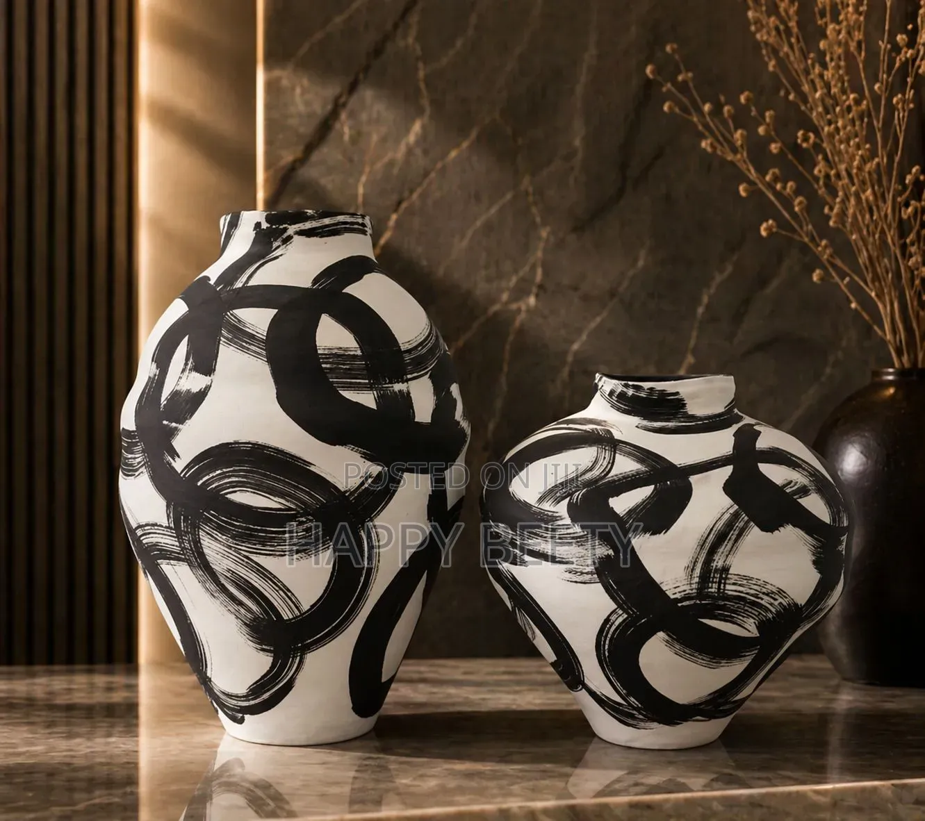 Cj-27 Artistic Vase Set (2pcs)