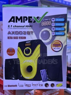 Ampex 2.1 Ax002bt Subwoofer System