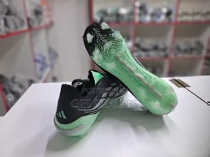 Adidas Predator Spine Black and Green Soccer Cleats,