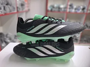 Adidas Predator Spine Black and Green Soccer Cleats,
