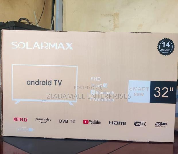 *Solarmax Smart Android 32" Tv Smart Entertainment Made Simple