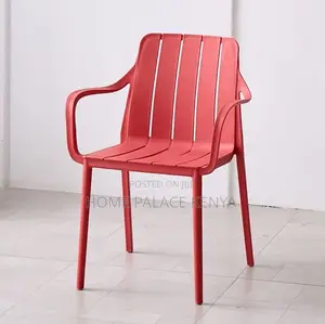 Dining Chair: Durable Stackable Plastic Garden Leisure Chair