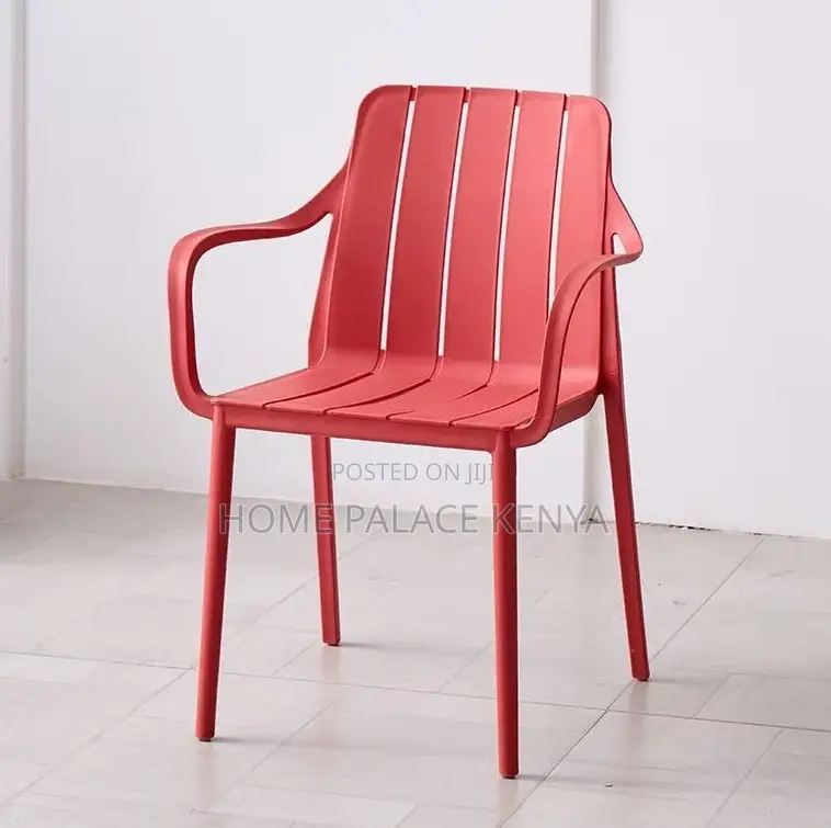 Dining Chair: Durable Stackable Plastic Garden Leisure Chair