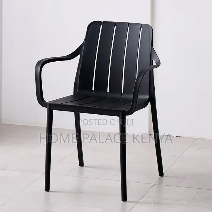 Dining Chair: Durable Stackable Plastic Garden Leisure Chair
