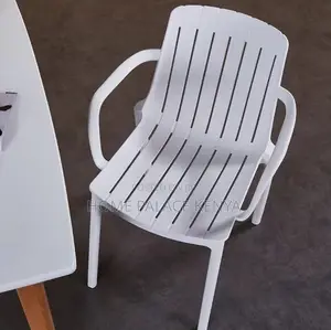 Dining Chair: Durable Stackable Plastic Garden Leisure Chair