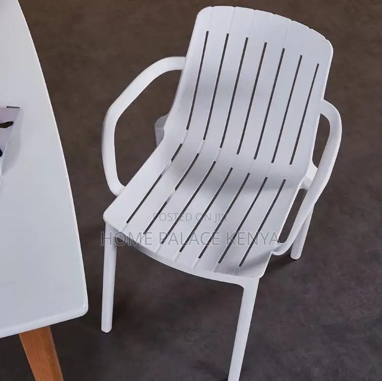 Dining Chair: Durable Stackable Plastic Garden Leisure Chair