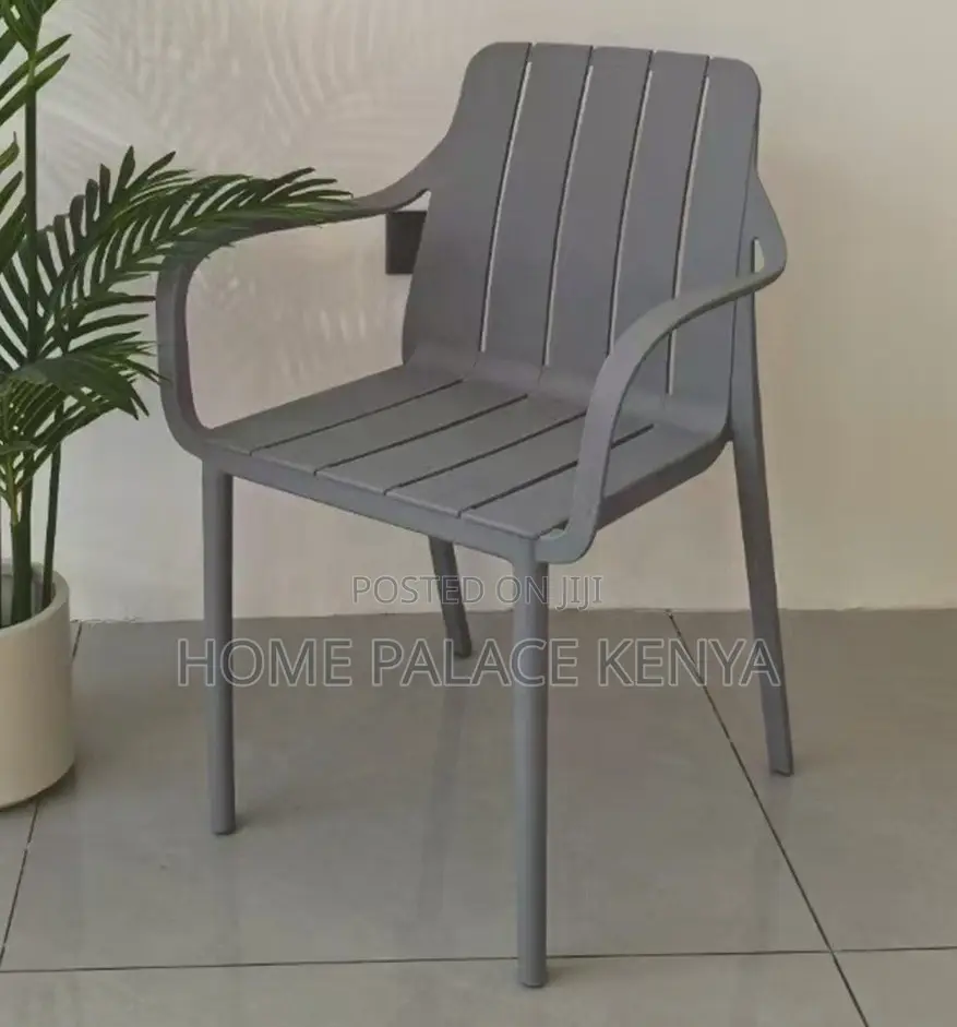 Dining Chair: Durable Stackable Plastic Garden Leisure Chair