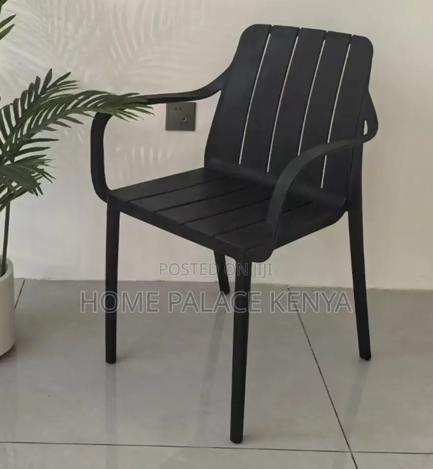 Dining Chair: Durable Stackable Plastic Garden Leisure Chair