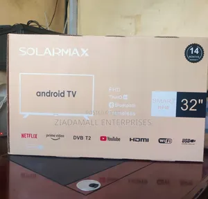 *Solarmax Smart Android 32" Tv Compact Size, Powerful Features