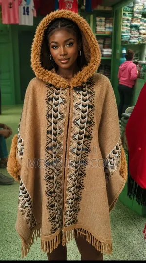 Alpaco Designer Warm Poncho. Good Quality