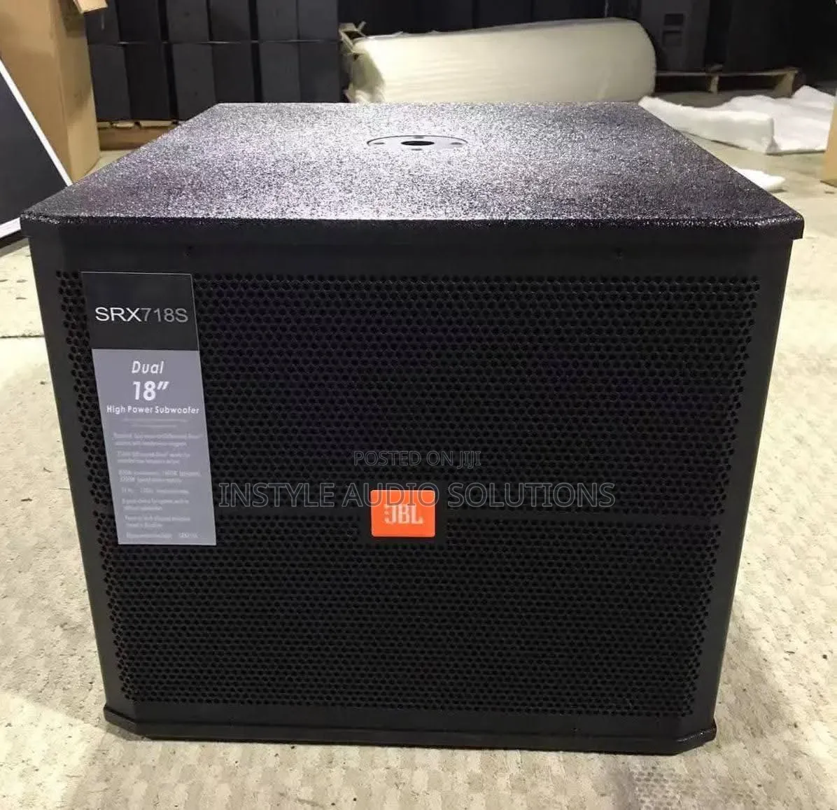 18" JBL Single Bass Professional Powerful Speaker Water Resistant Box
