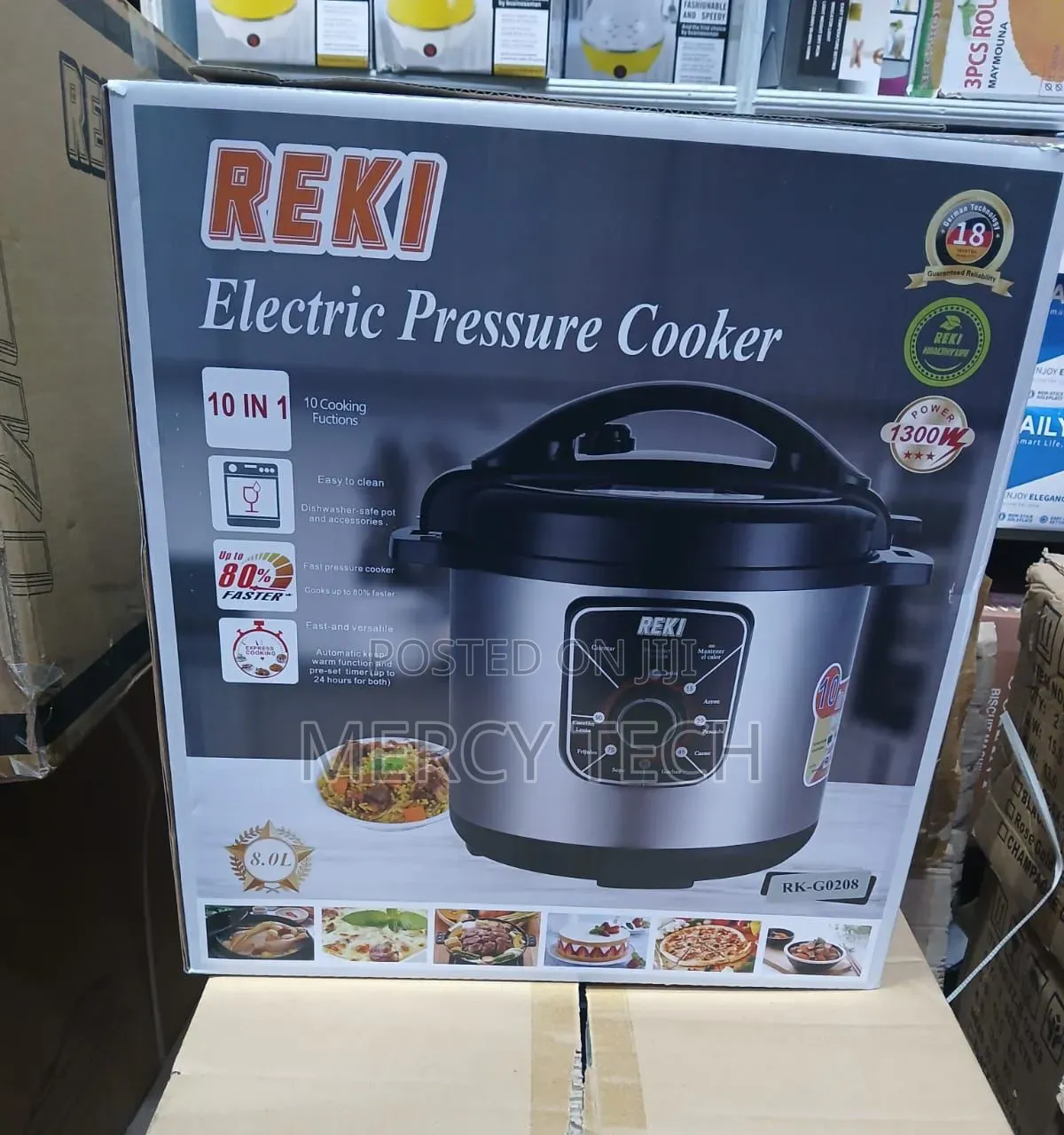 Reki 8l 10-in-1 Electric Pressure Cooker