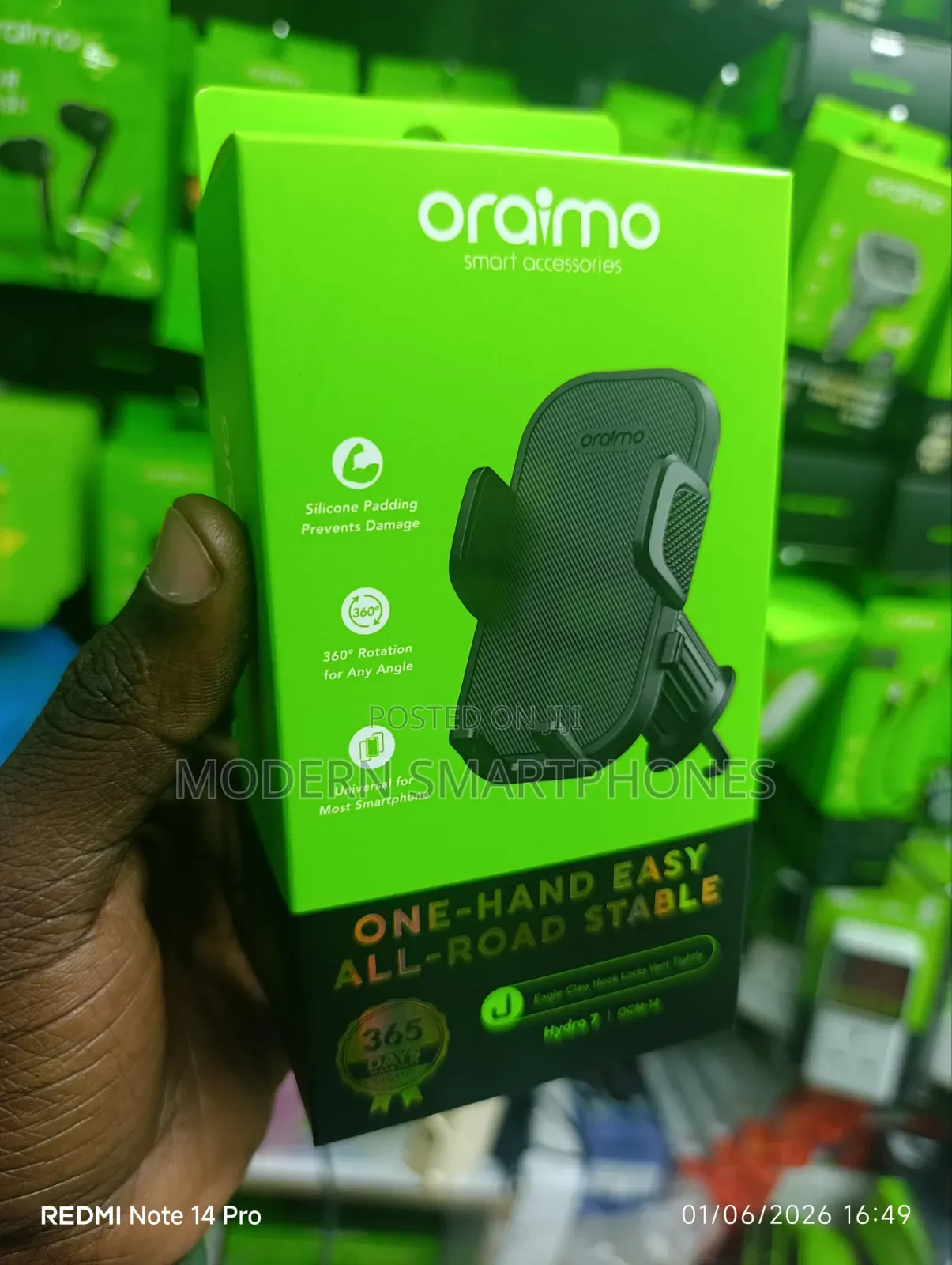 Oraimo Hydra 7 Stable Flexible Car Mount