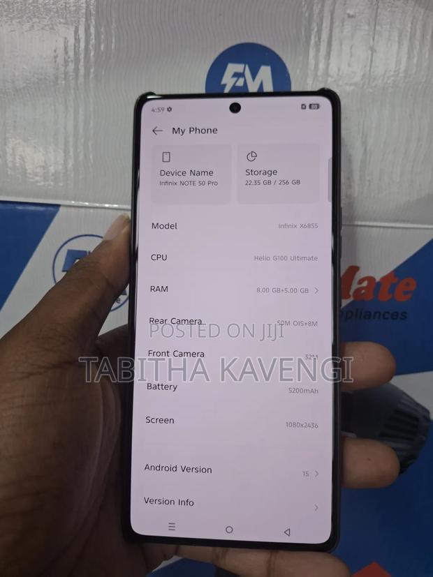 Infinix Note 50 Pro 256 GB Black - thumbnail 4