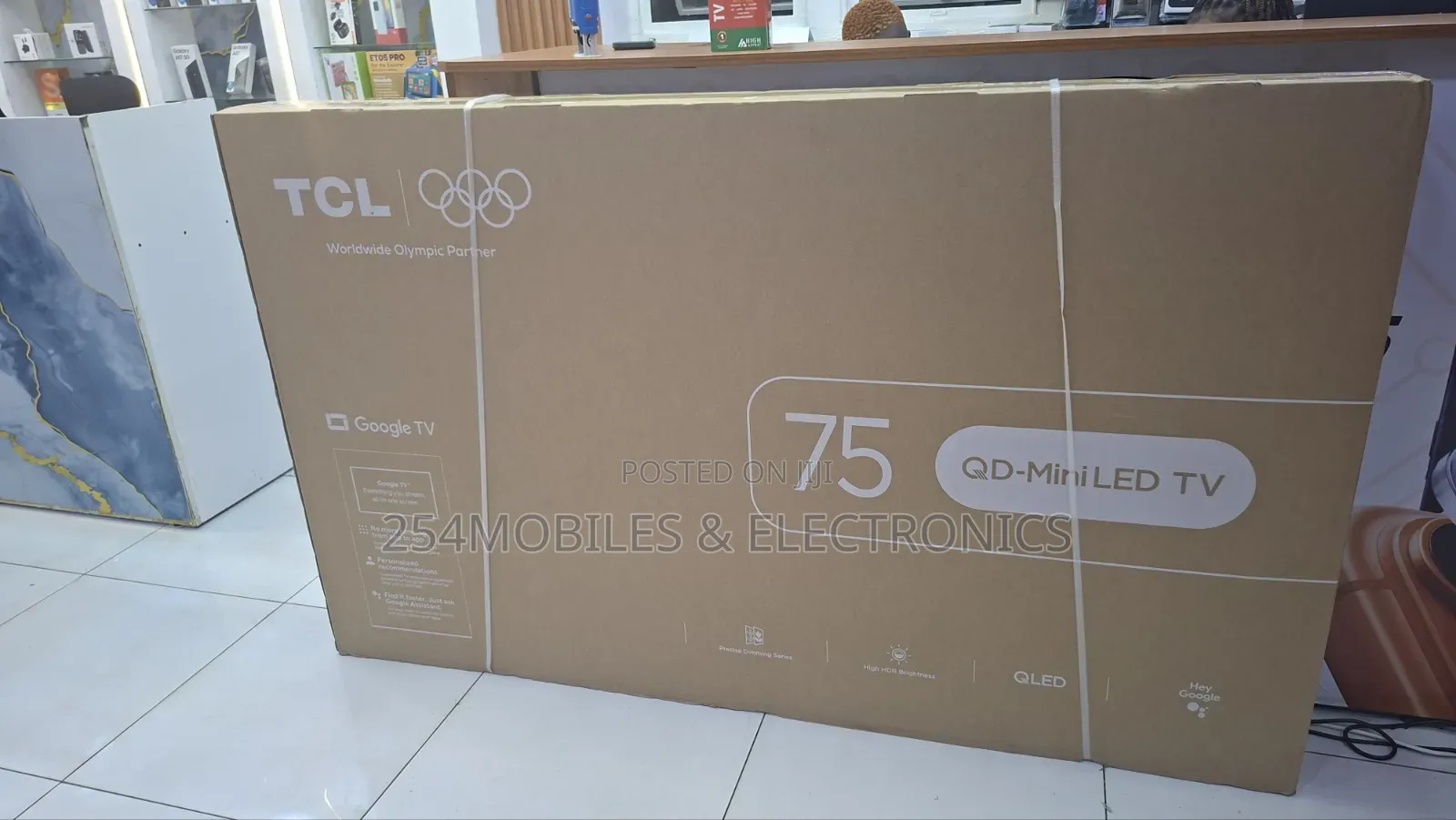 TCL 75c6k Qd-Mini Led Google TV 75 Inch With 144hz Refresh Rate