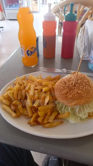 Burger and Chips