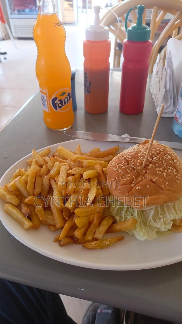 Burger and Chips