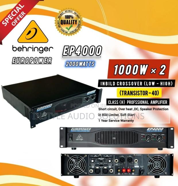 Ep4000 Beringer Europower 1000w X 2 Professional Amplifier