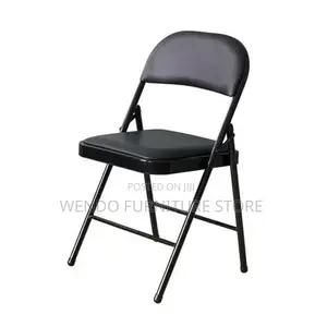 Office Chairs; Black Outdoor Foldable Office Chairs