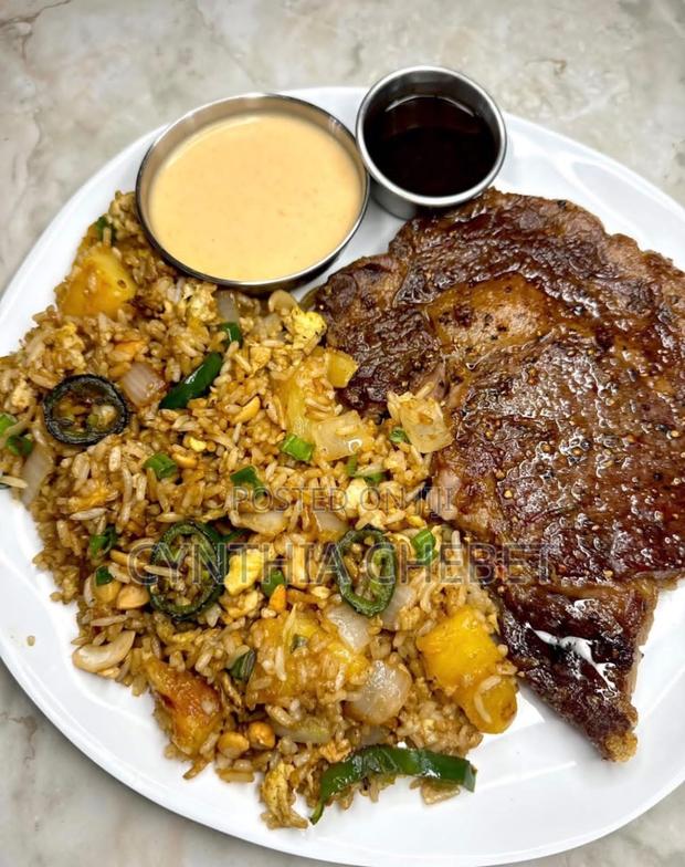 Ribeye and Fried Rices