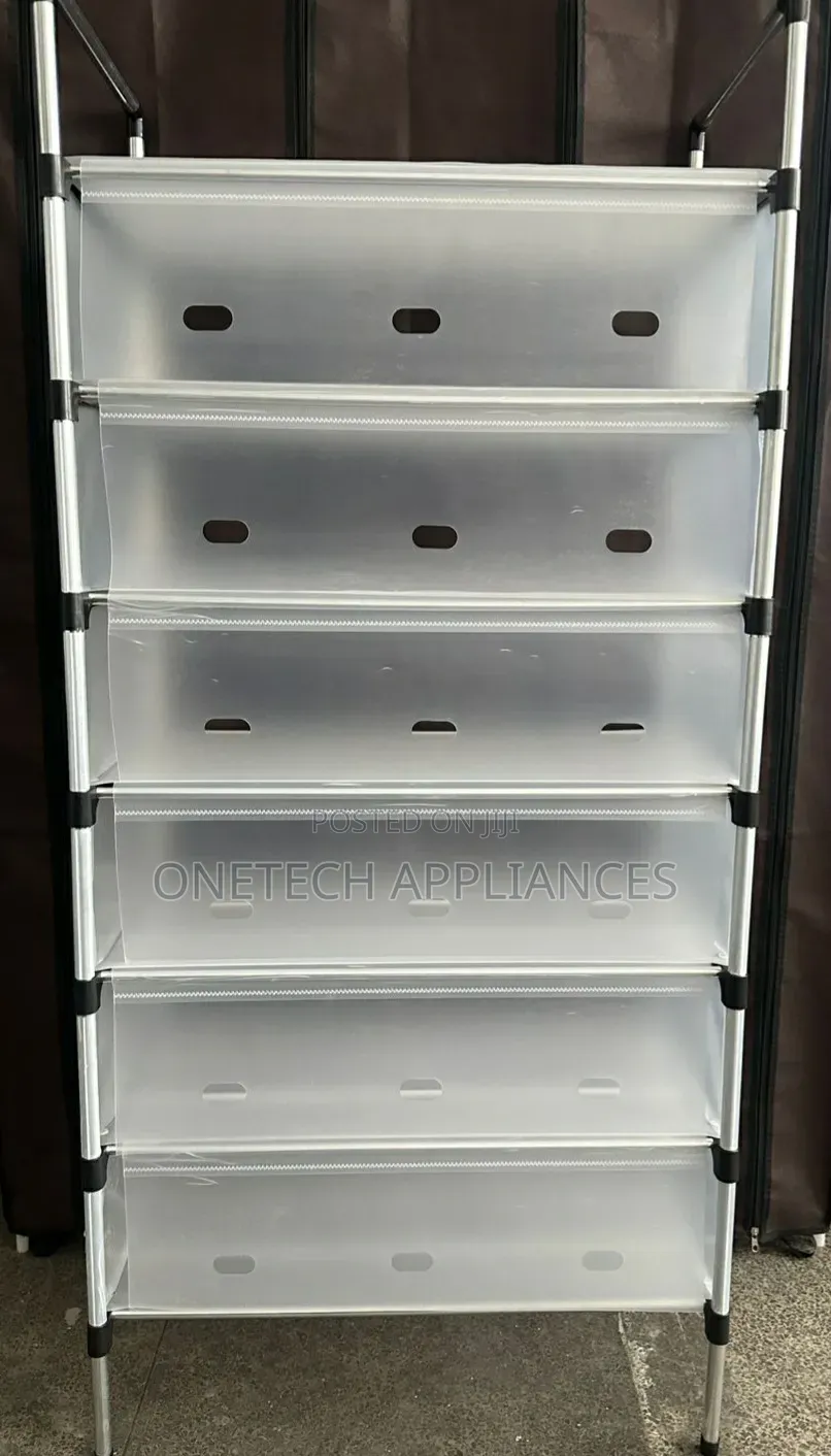 7-tier Dustproof Shoe Rack- 7layer Shoe Rack With Translucent Covers