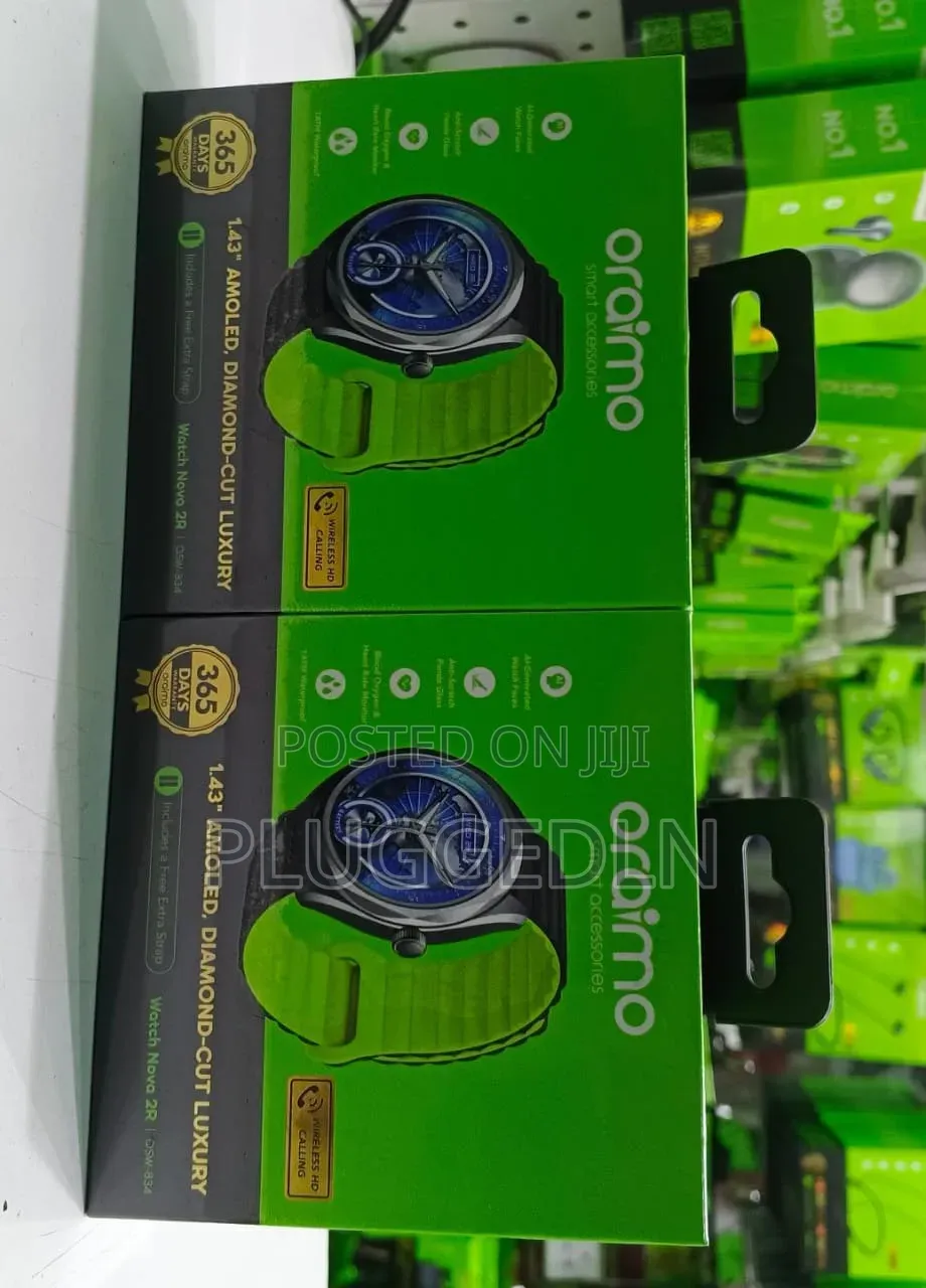 Oraimo Watch Amoled, Diamond -Cut Luxury Ai-Generated Watch Faces*