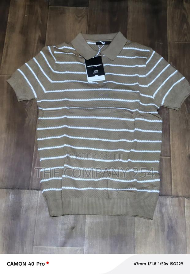 Quality Casual Stripped Collar Knitted Men Shirts Available - thumbnail 2