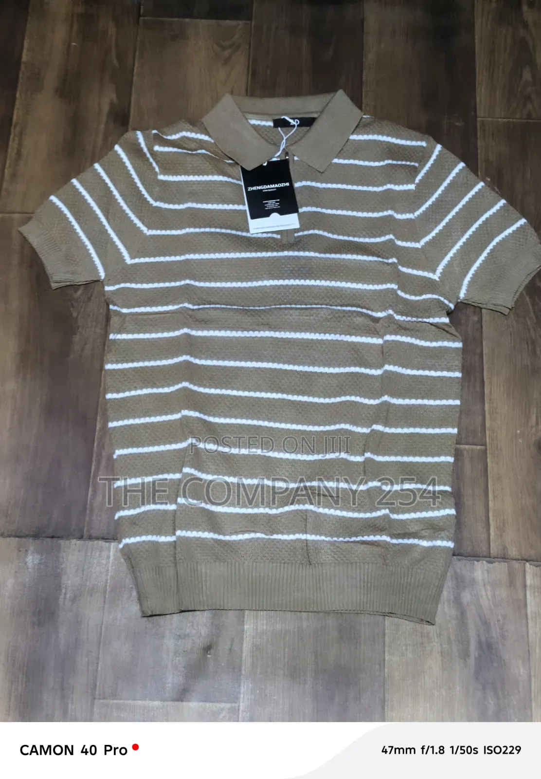 Quality Casual Stripped Collar Knitted Men Shirts Available