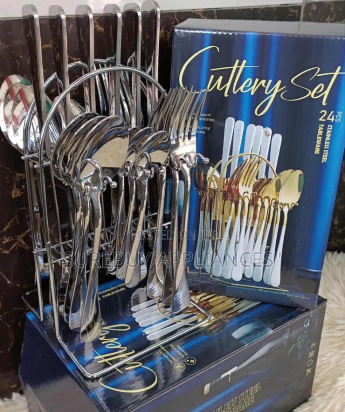 Heavy Duty 24pcs Stainless Steel Cutlery Set
