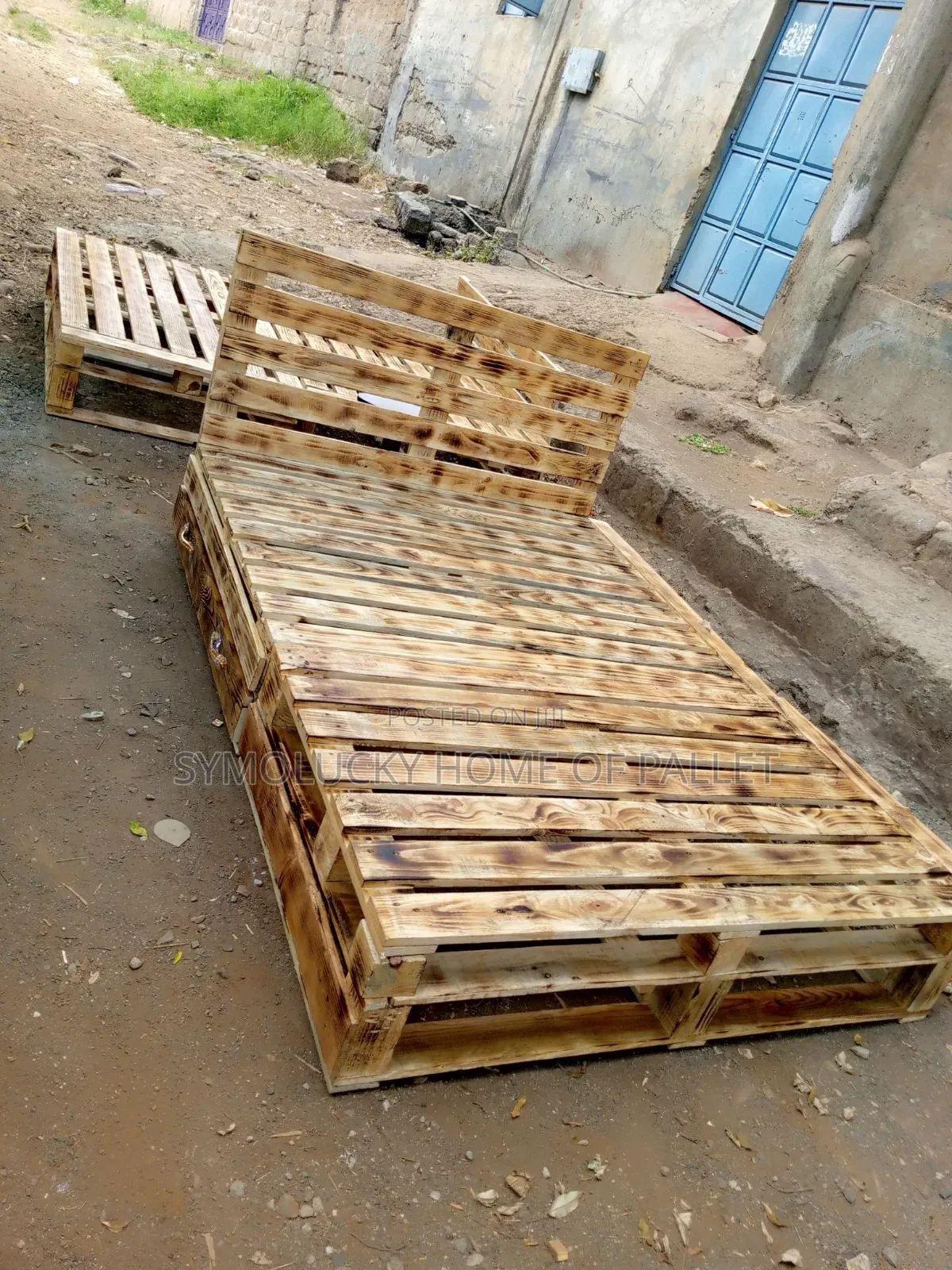 With Drawers 5*6 Pallet Bed-Pallet Bed Inter High Quality -Blazed Flam
