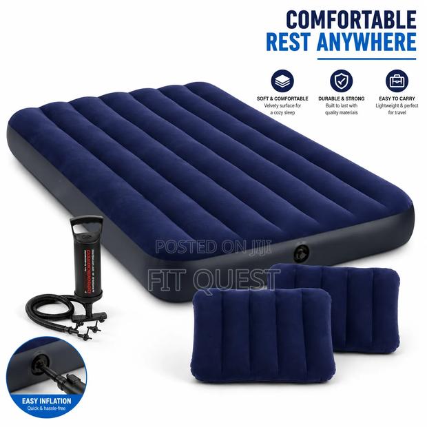 5*6 Inflatable Air Mattress Bed With 2 Pillows and Free Pump Set - main view