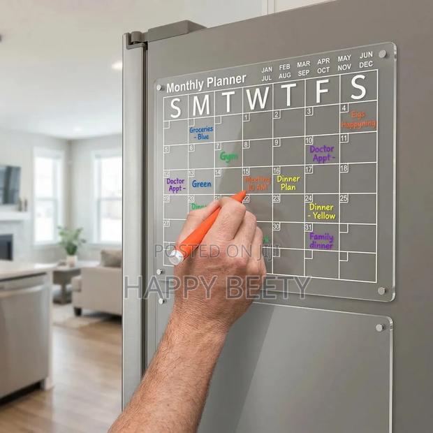 Magnetic Fridge Calendar Meal Planner - thumbnail 3