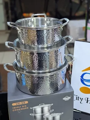 3 Pieces Stainless Sufuria