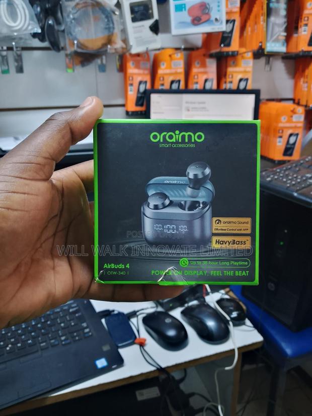 Oraimo Airbuds 4true Wireless Earbuds – Smart Led Display Heavy Bass - thumbnail 2