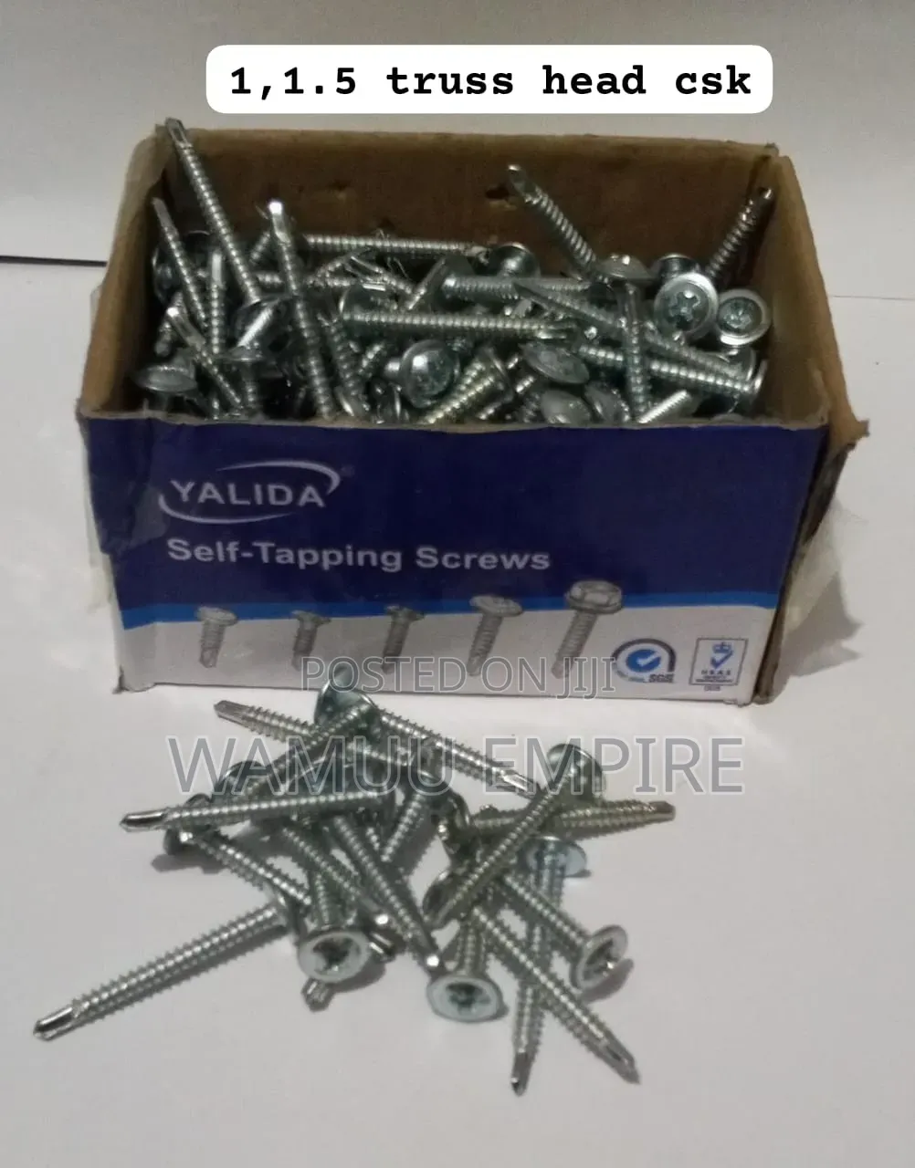 Yalida Branded Self-Tapping Screws 1 Inch and 1.5 Inches.