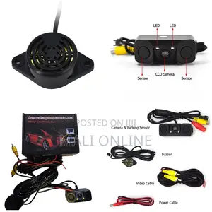 Car Parking Sensor Hd 3in 1 Rear View Camera Dual Radar Sensors Revers