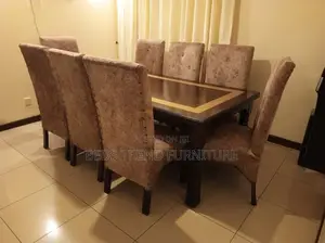 8-Seater Rectangular Wooden Dining Set