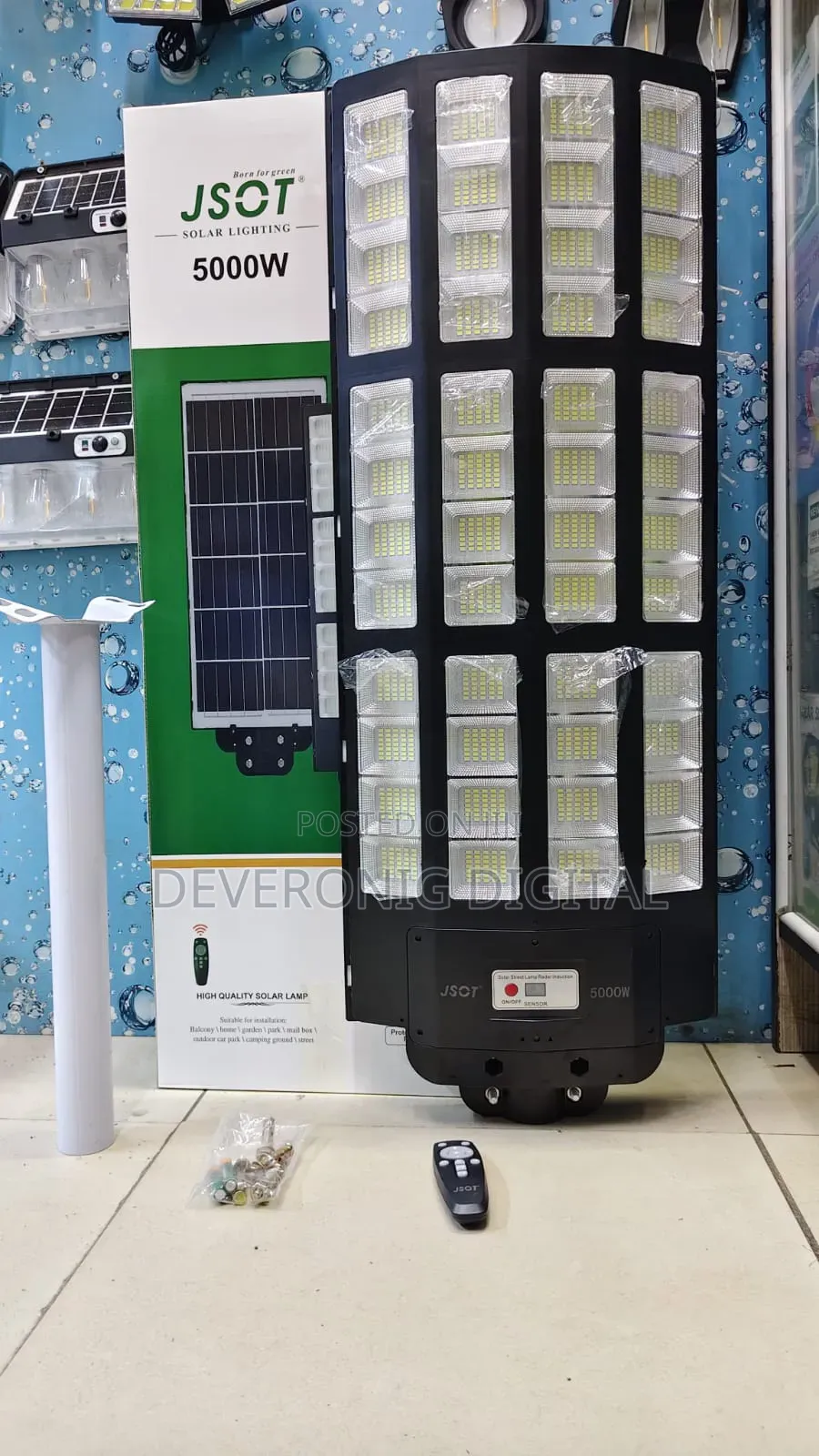 *5000watts Super Wide Angle Street Light + Pole