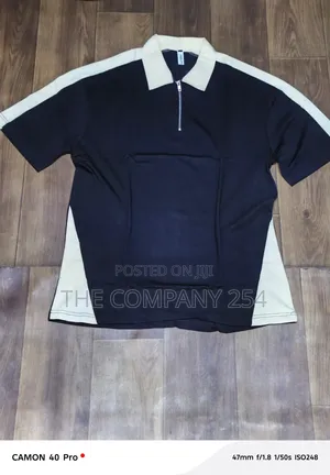 Quality Casual Collar Zipper Short Sleeved Shirts Available
