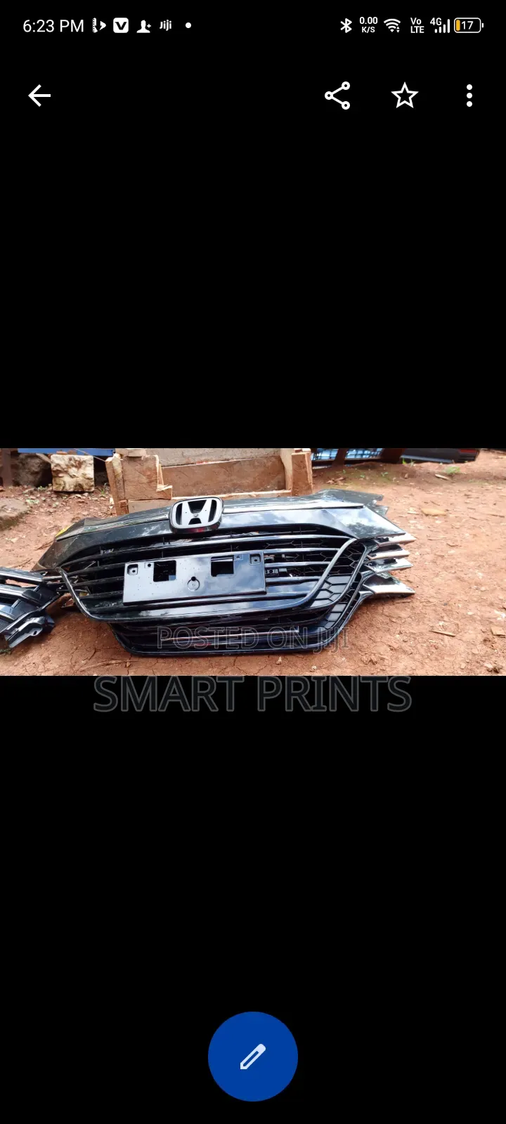 Front Radiator Grille for a 2014-2018 Honda Vezel or Hr-v. [1, 2]