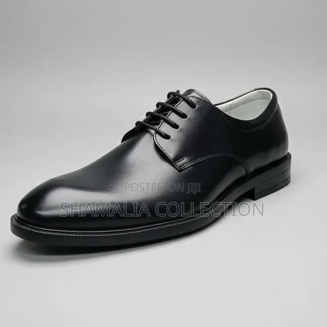 Premium Black Leather Shoes – All Sizes Available