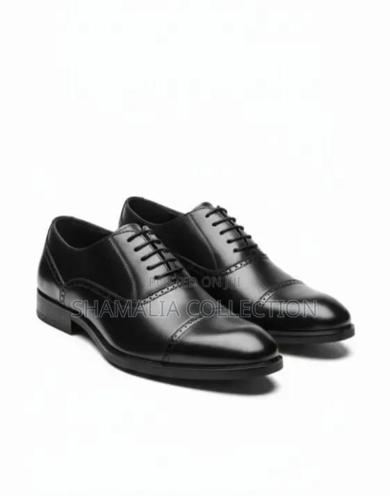 Premium Black Leather Shoes – All Sizes Available
