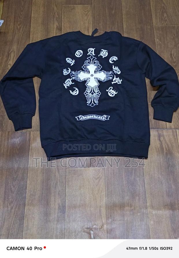 Quality Casual Round Neck Chrome Hearts Sweater Shirts Available