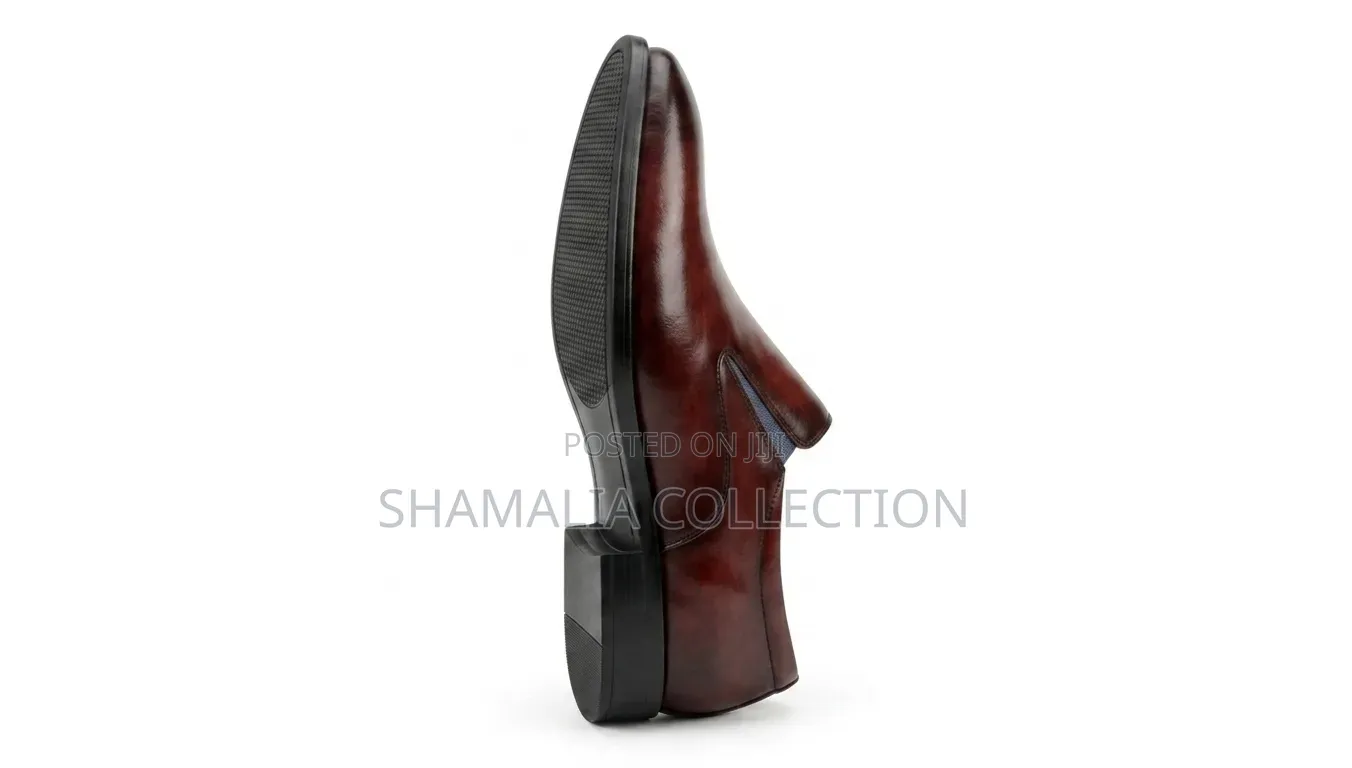 Elegant Brown Leather Slip-on – All Sizes Available